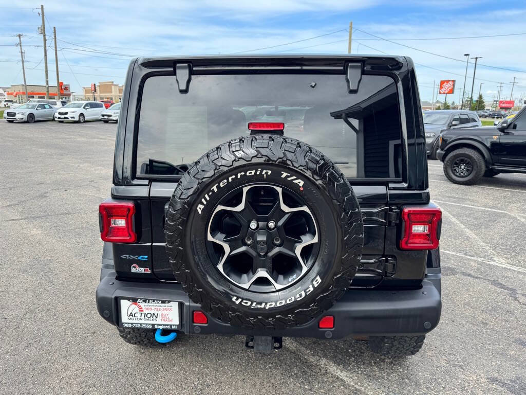 Used 2021 Jeep Wrangler Unlimited Rubicon 4xe w/ Steel Bumper Group image 4