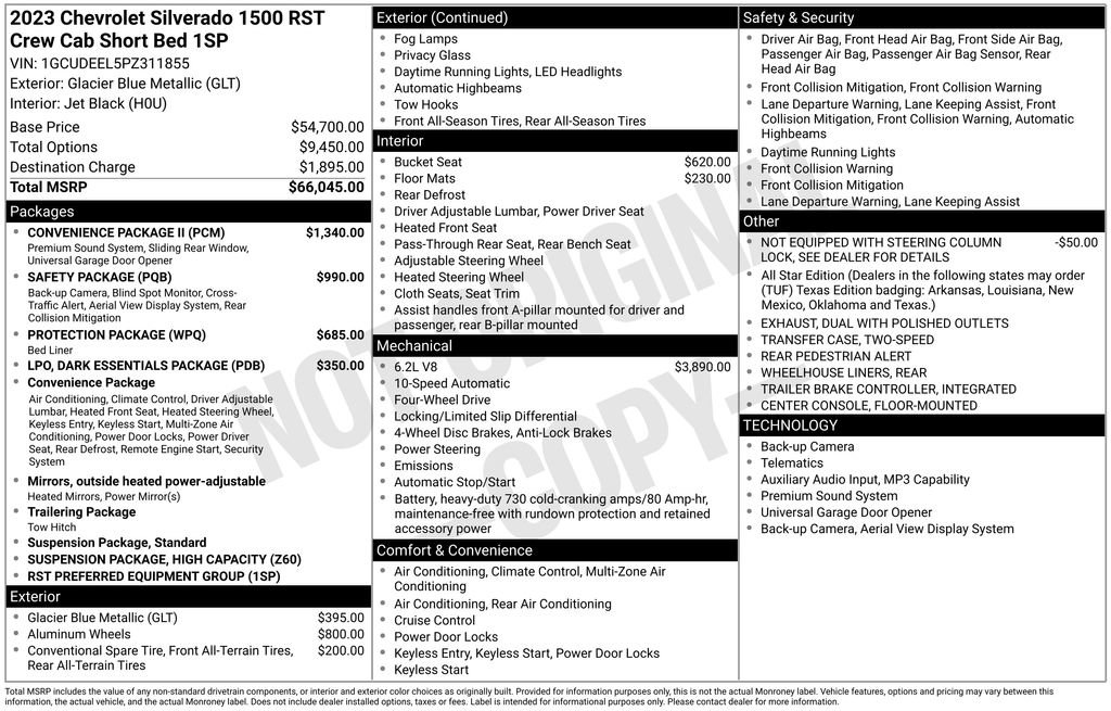 Used 2023 Chevrolet Silverado 1500 RST w/ Convenience Package II AWD/4WD image 21