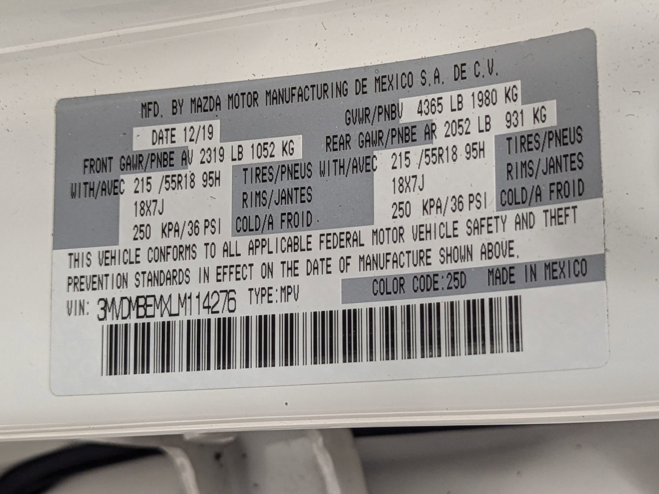 Used 2020 MAZDA CX-30 AWD w/ Premium Package image 18