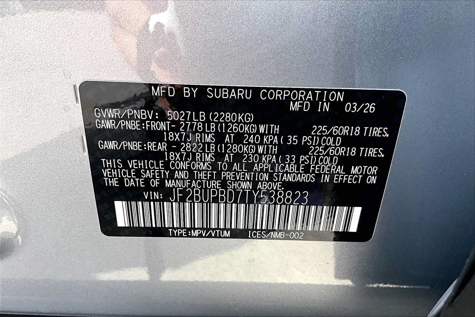 New 2026 Subaru Outback Premium AWD/4WD image 18
