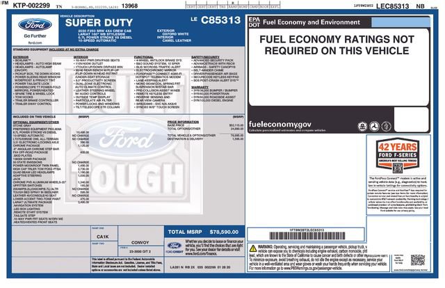 Certified 2020 Ford F250 Lariat w/ Lariat Ultimate Package AWD/4WD image 27