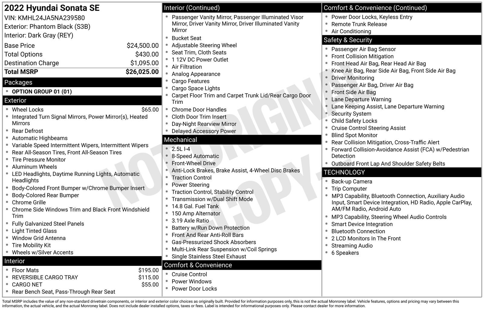 Certified 2022 Hyundai Sonata SE FWD image 32