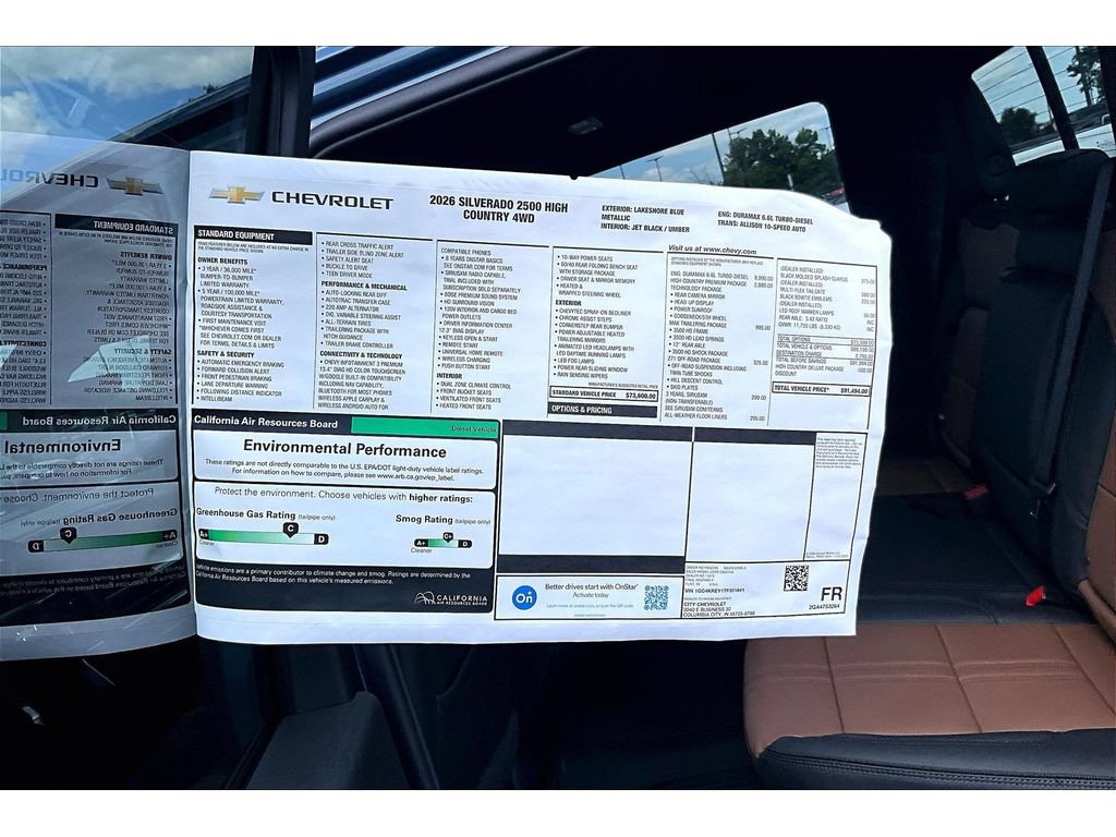 New 2026 Chevrolet Silverado 2500 High Country w/ High Country Premium Package AWD/4WD image 15