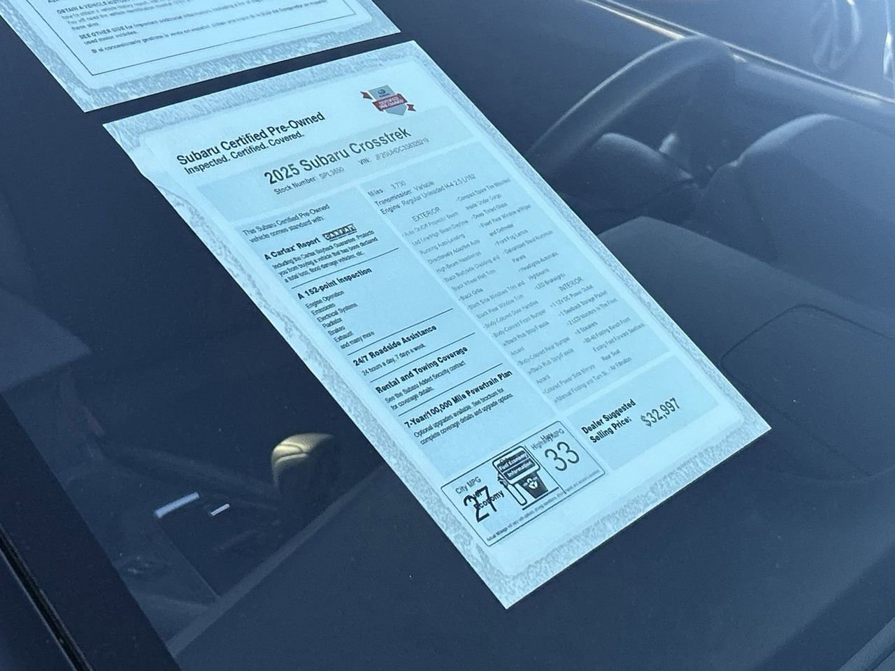 Certified 2025 Subaru Crosstrek 2.0i Premium AWD/4WD image 6