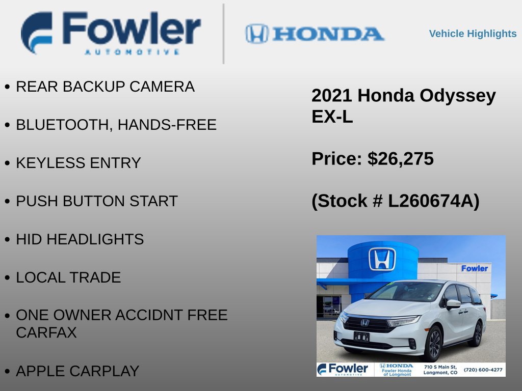 Used 2021 Honda Odyssey EX-L image 4