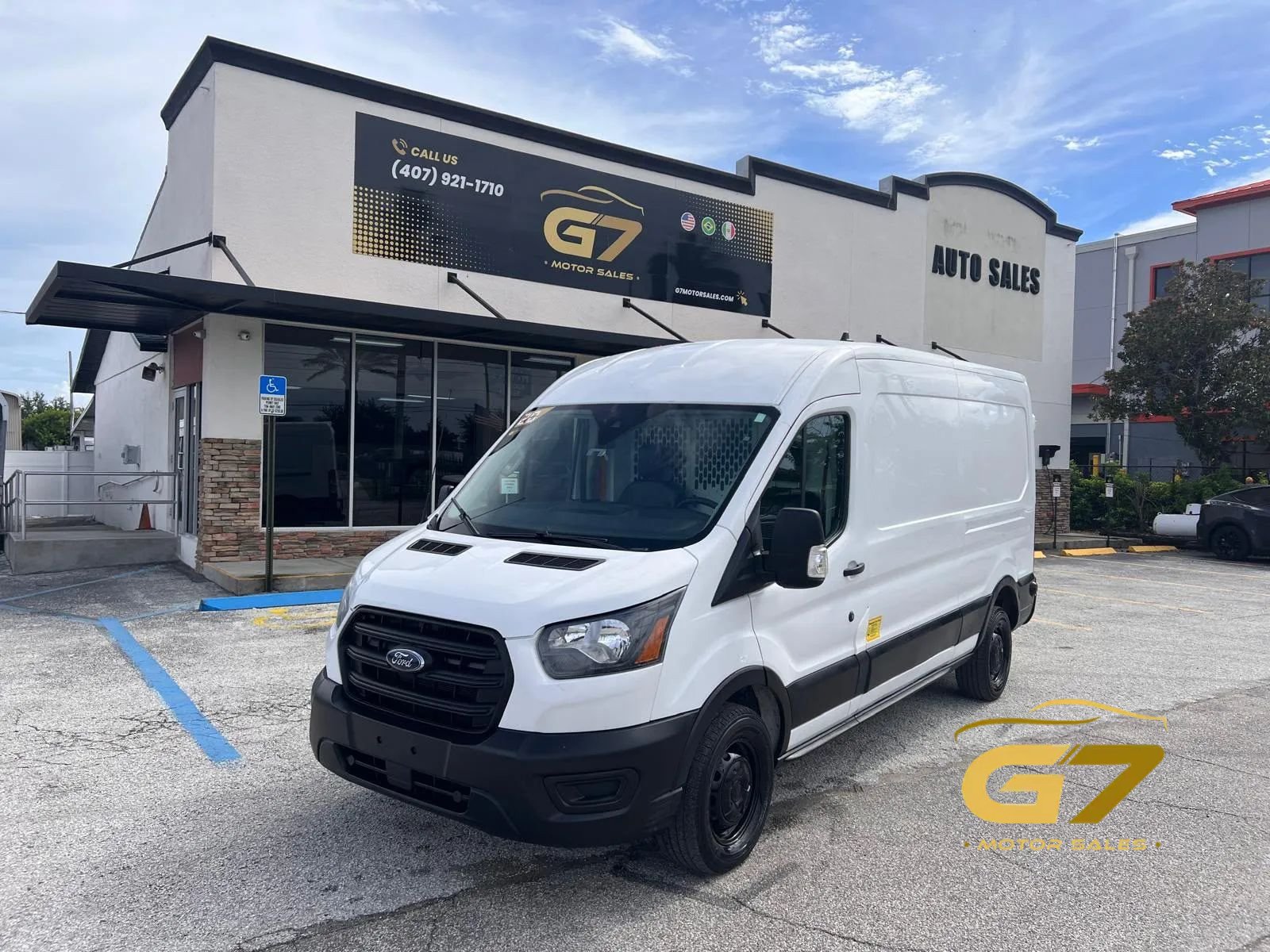 Used 2020 Ford Transit 150 Medium Roof w/ Load Area Protection Package RWD image 1