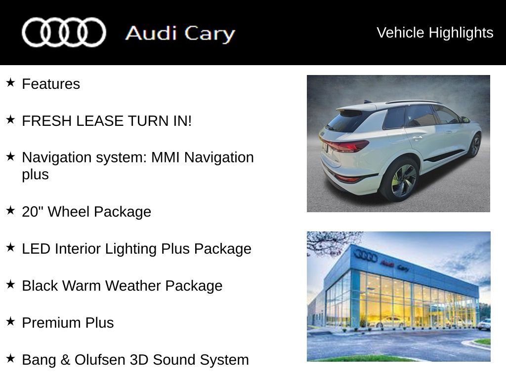 Used 2025 Audi Q6 e-tron Premium Plus w/ Premium Plus AWD/4WD image 3