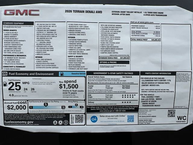 New 2026 GMC Terrain Denali AWD/4WD image 21