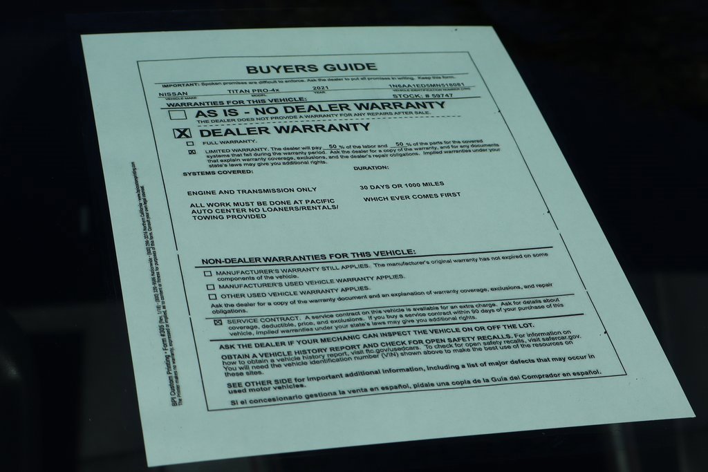 Used 2021 Nissan Titan PRO-4X w/ Pro-4x Convenience Package image 62