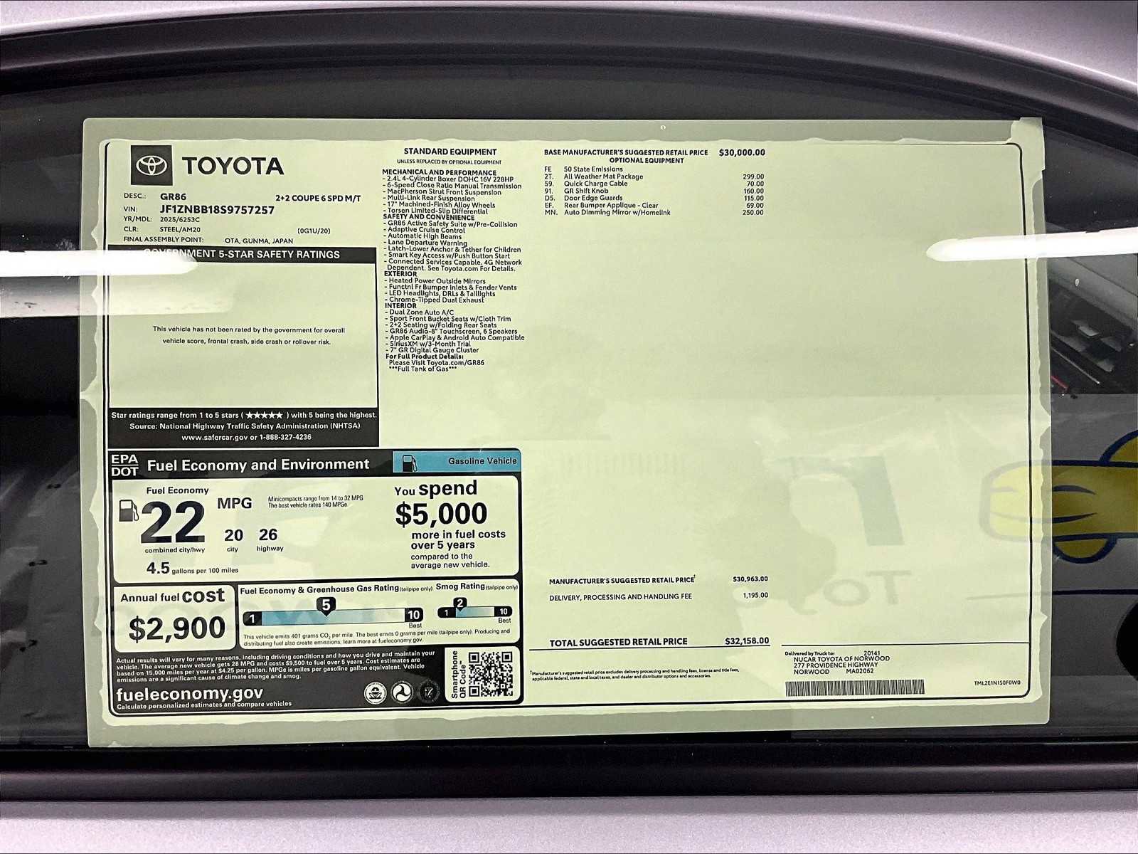 New 2025 Toyota GR86 image 16