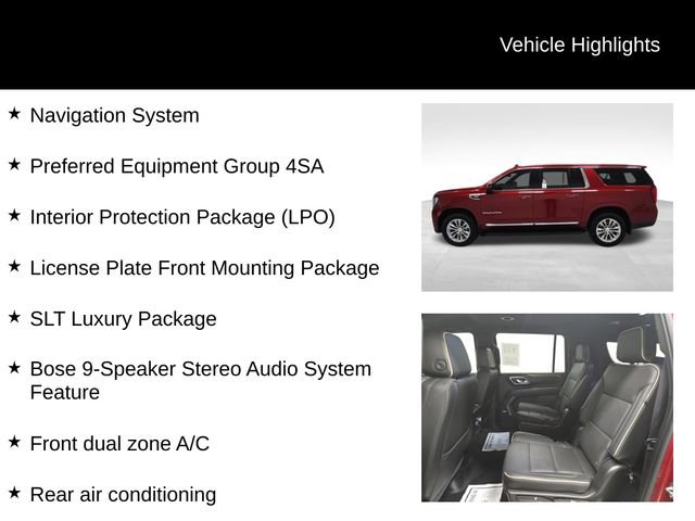 Certified 2022 GMC Yukon XL SLT w/ SLT Luxury Package image 27