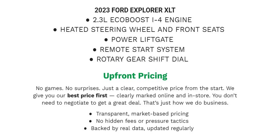 Certified 2023 Ford Explorer XLT w/ Equipment Group 202A image 1