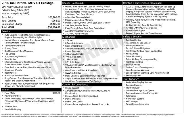 Used 2025 Kia Carnival SX Prestige FWD image 48