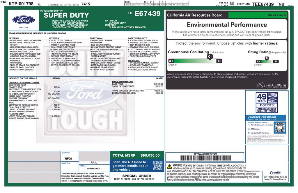 New 2026 Ford F450 Lariat w/ Lariat Ultimate Package AWD/4WD image 10