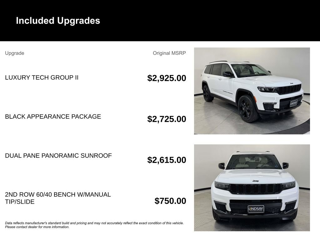 Certified 2025 Jeep Grand Cherokee L Limited w/ Luxury Tech Group II AWD/4WD image 11