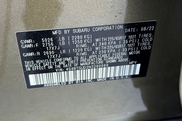 Used 2022 Subaru Outback Wilderness AWD/4WD image 58
