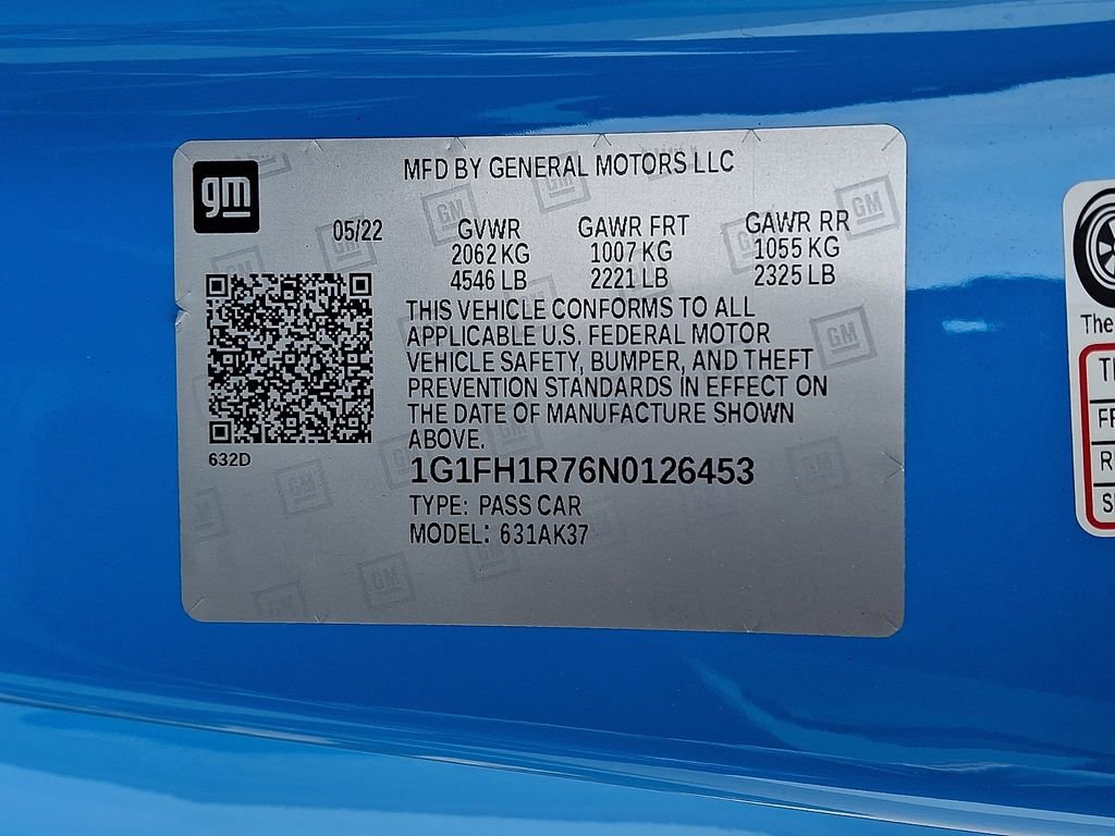 Used 2022 Chevrolet Camaro SS RWD image 28