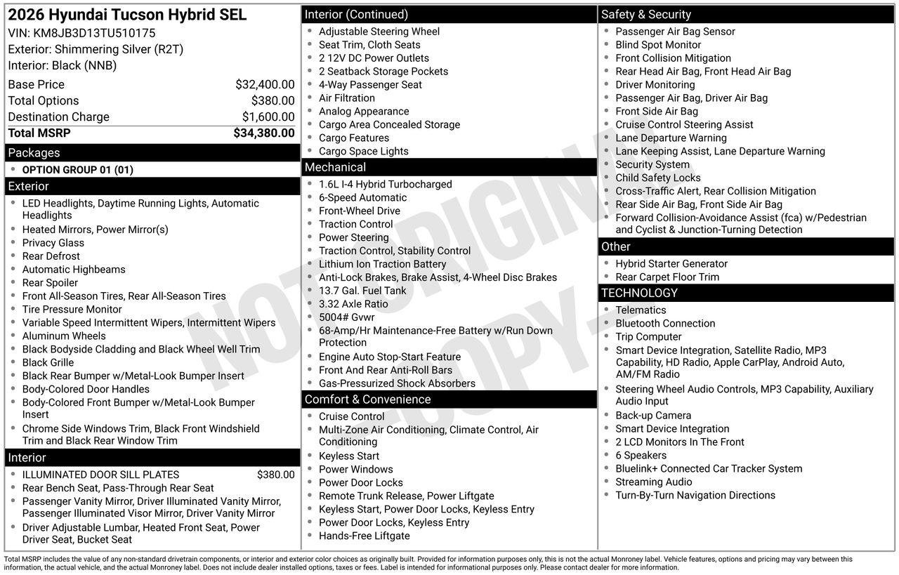 New 2026 Hyundai Tucson SEL FWD image 31
