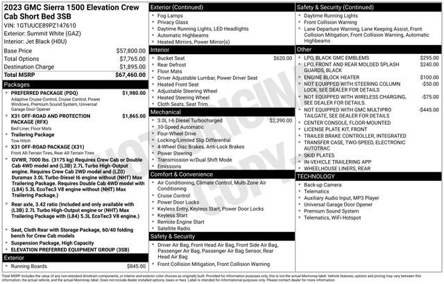 Used 2023 GMC Sierra 1500 Elevation w/ Preferred Package image 20