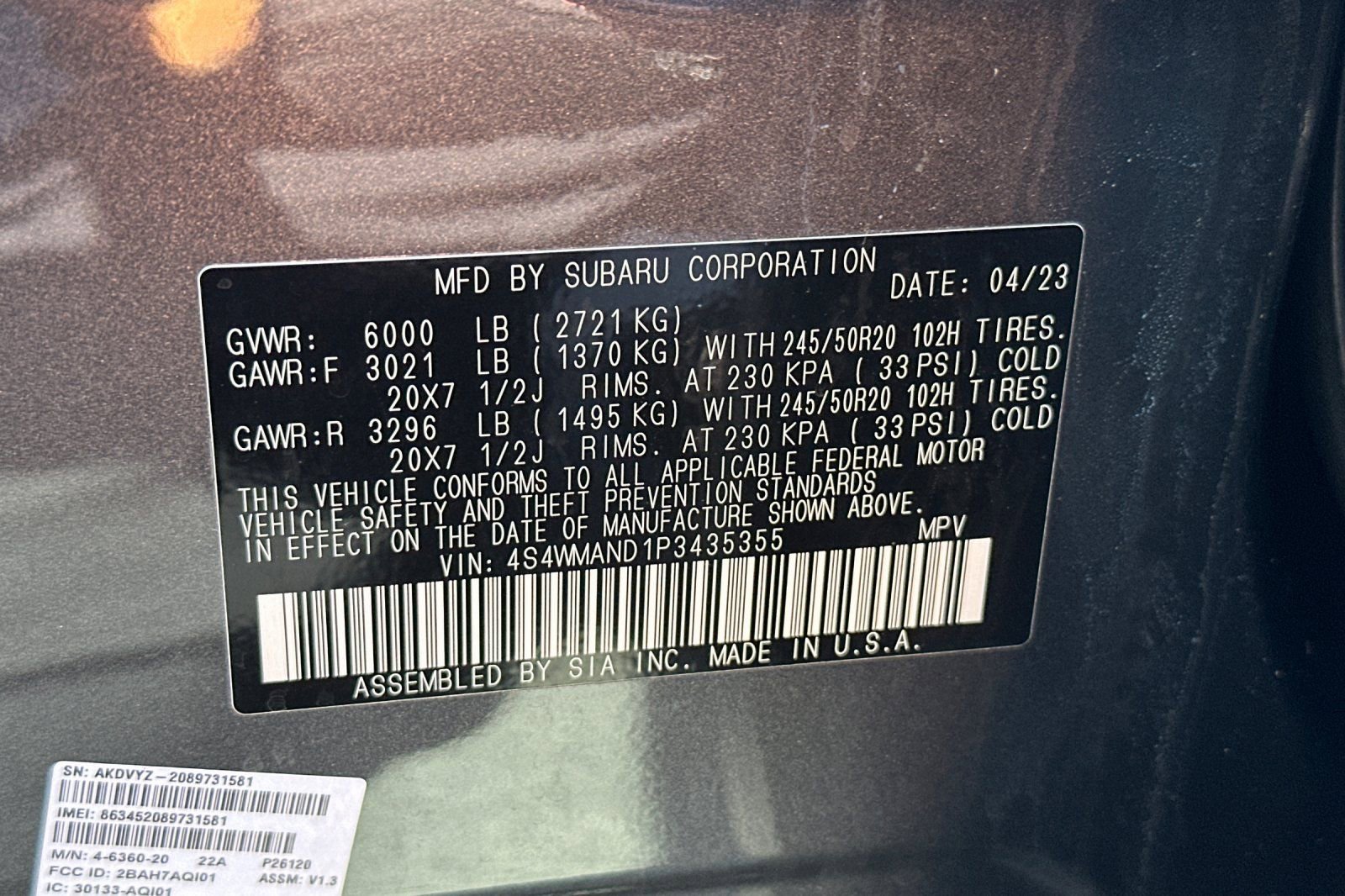 Used 2023 Subaru Ascent Limited AWD/4WD image 39
