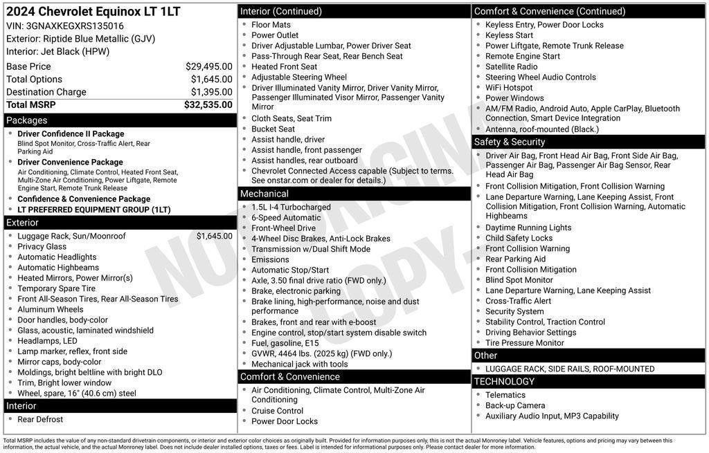 Certified 2024 Chevrolet Equinox LT FWD image 35