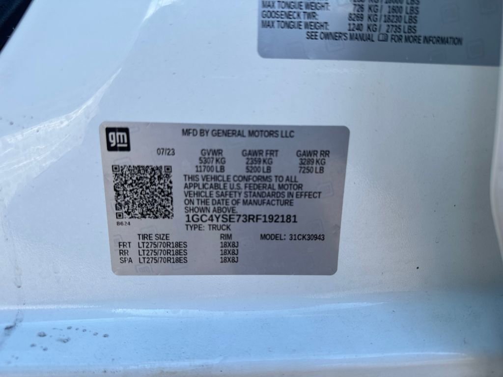 Used 2024 Chevrolet Silverado 3500 W/T w/ WT Safety Package image 26