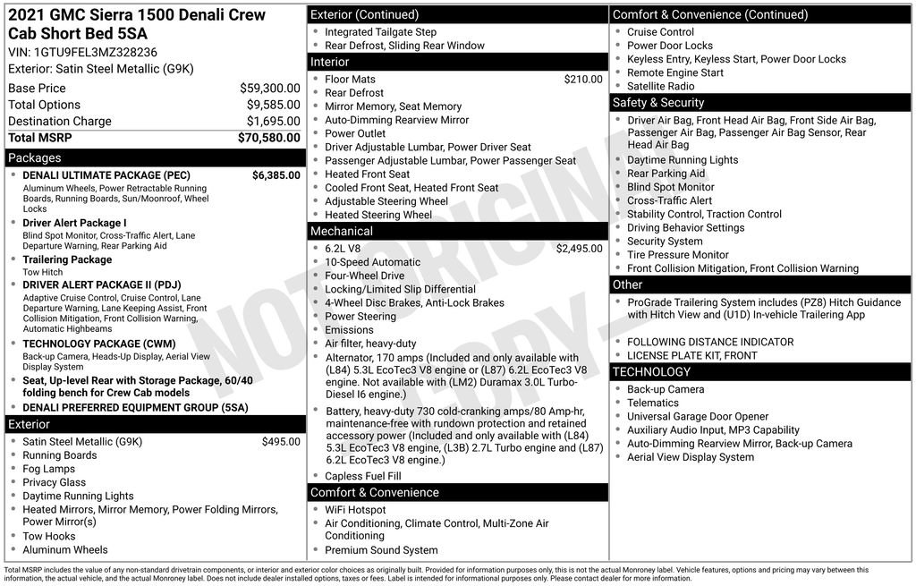 Used 2021 GMC Sierra 1500 Denali w/ Denali Ultimate Package AWD/4WD image 51