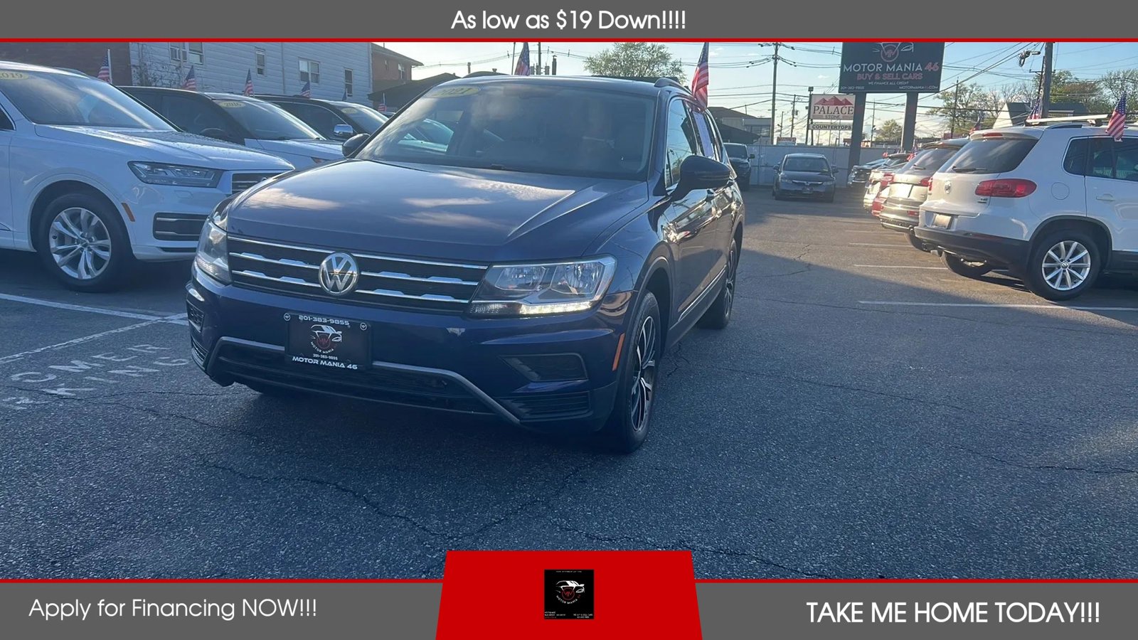 Used 2021 Volkswagen Tiguan SE w/ Panoramic Sunroof Package AWD/4WD image 1