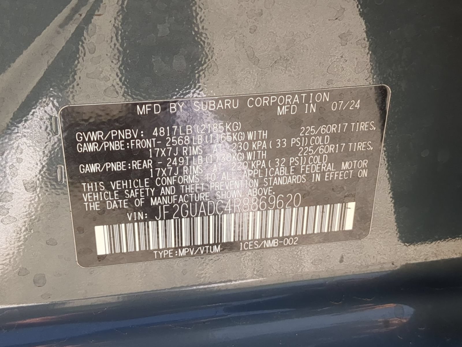 Certified 2024 Subaru Crosstrek 2.0i Premium w/ Crosstrek Mirror Package AWD/4WD image 31