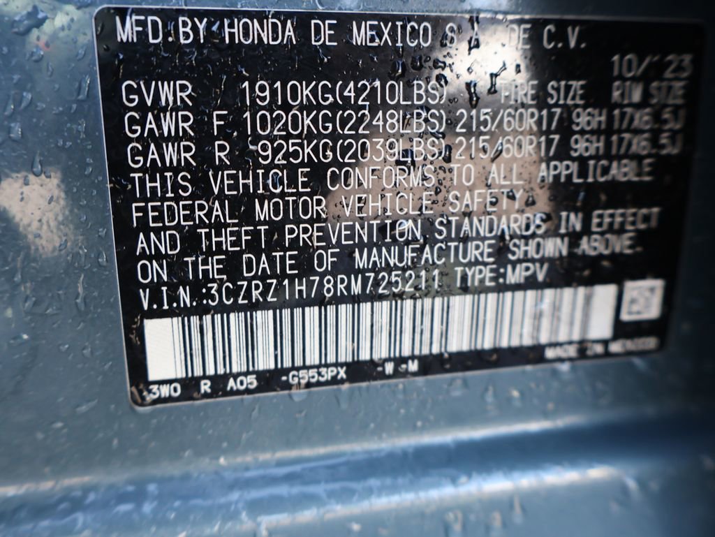 Certified 2024 Honda HR-V EX-L image 34