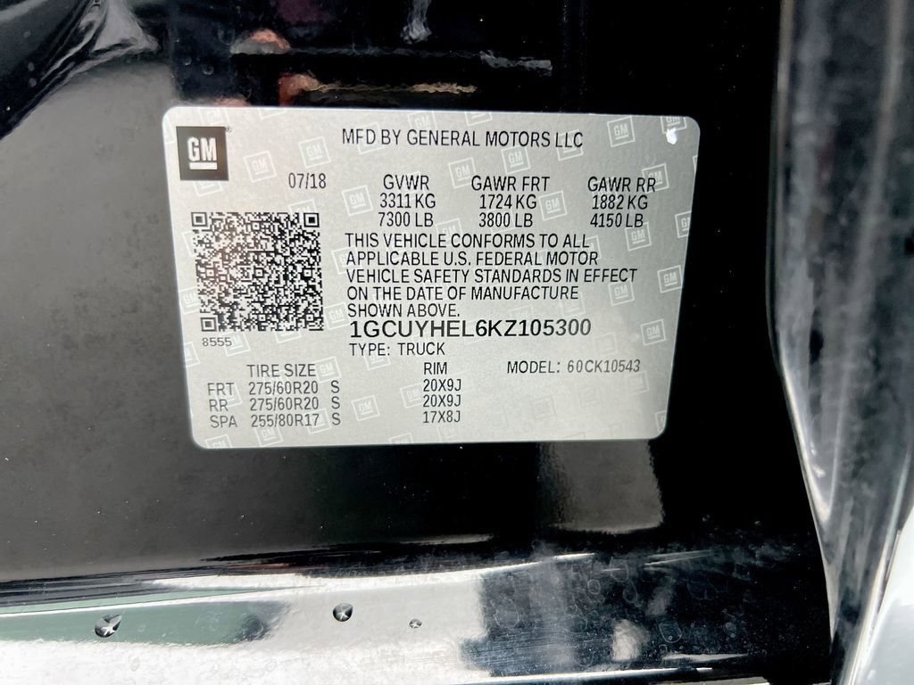 Certified 2019 Chevrolet Silverado 1500 High Country w/ Technology Package image 27