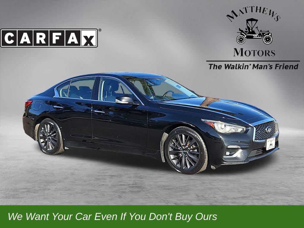 Used 2022 INFINITI Q50 Luxe w/ Cargo Package
