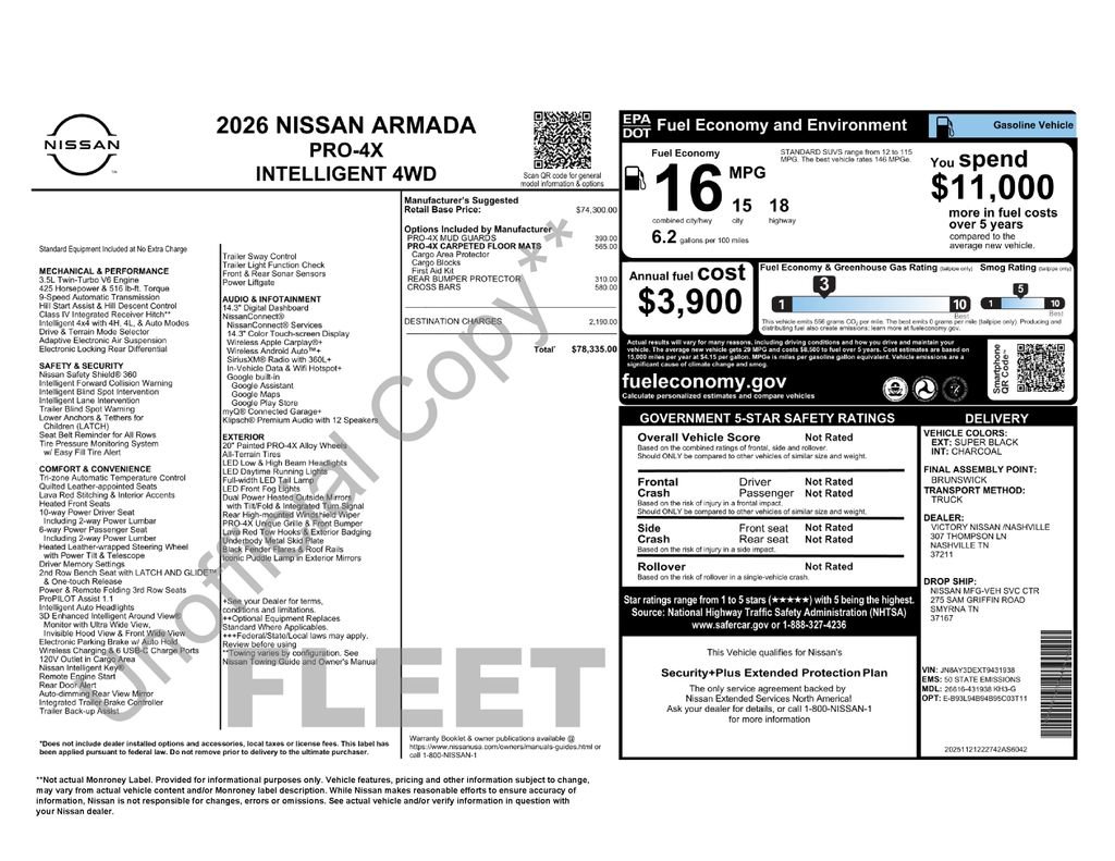 Used 2026 Nissan Armada PRO-4X AWD/4WD image 24