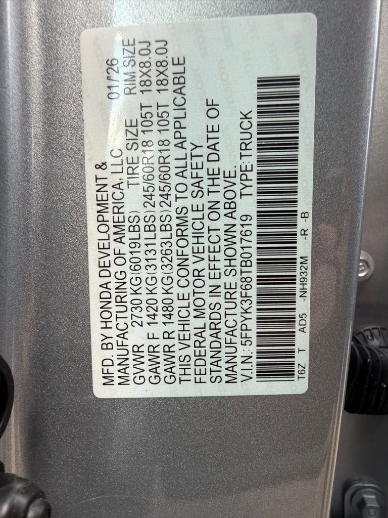 New 2026 Honda Ridgeline TrailSport image 25