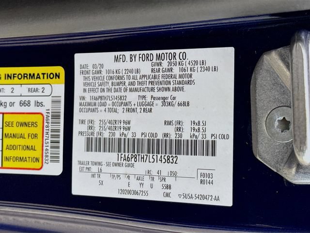 Used 2020 Ford Mustang Premium w/ Equipment Group 201A RWD image 31