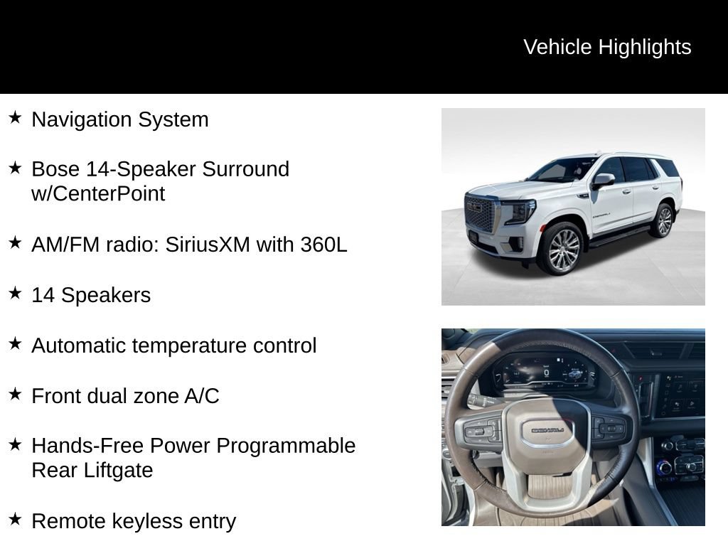 Used 2022 GMC Yukon Denali AWD/4WD image 9
