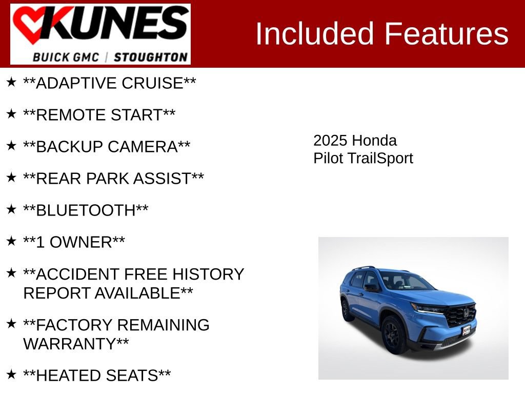 Used 2025 Honda Pilot TrailSport image 2