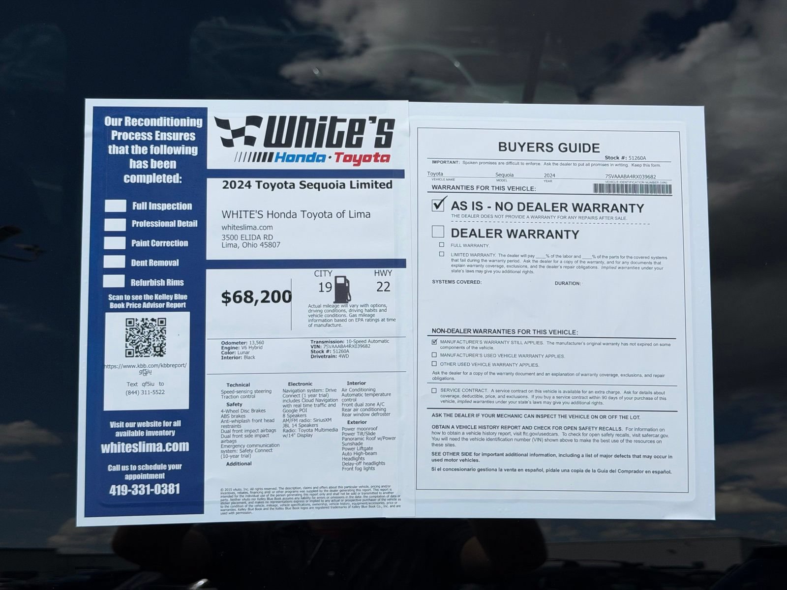 Used 2024 Toyota Sequoia Limited w/ Tow Technology Package AWD/4WD image 36