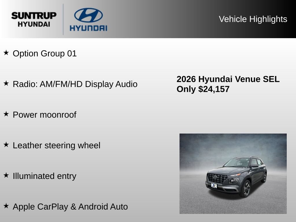Used 2026 Hyundai Venue SEL FWD image 8