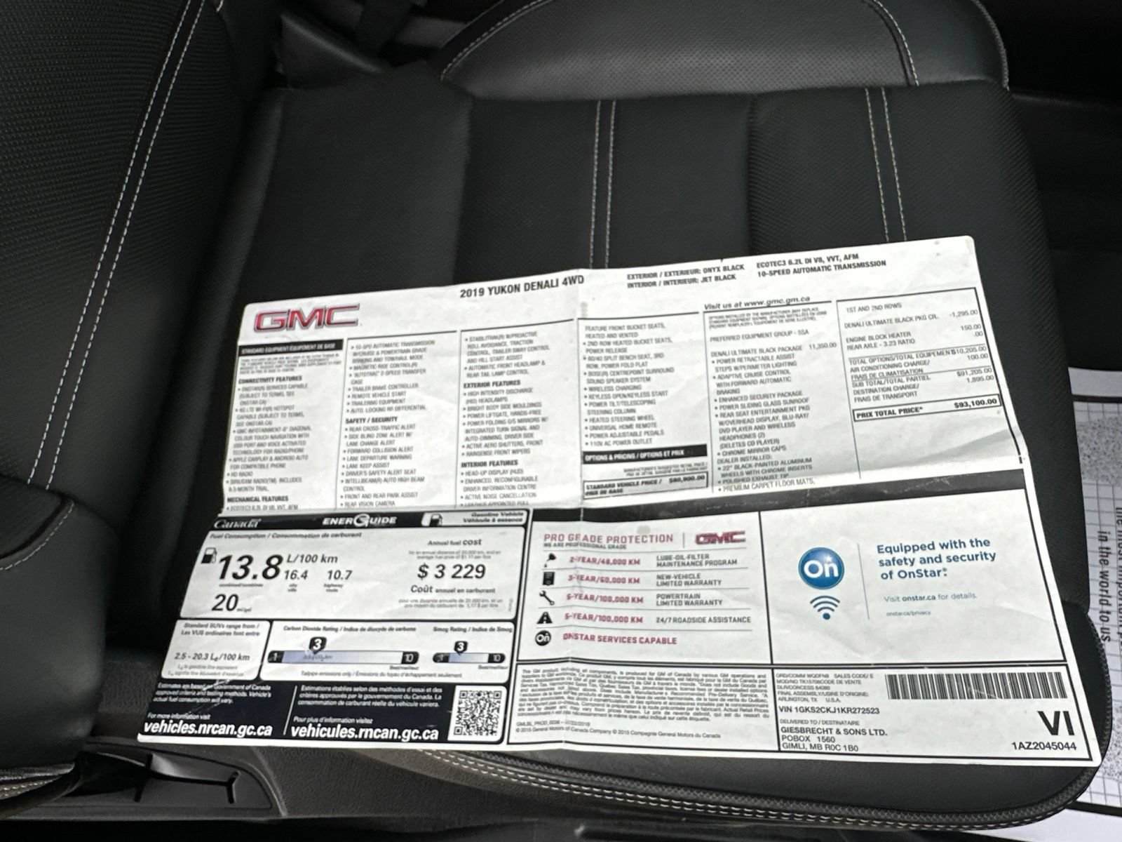 Used 2019 GMC Yukon Denali w/ Denali Ultimate Black Edition AWD/4WD image 47