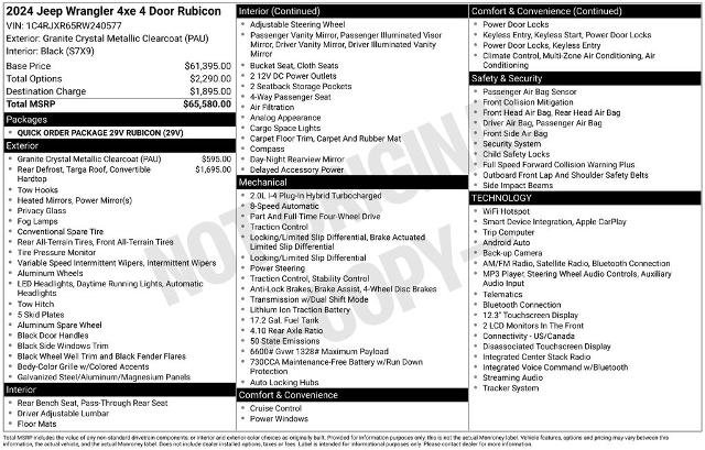 Used 2024 Jeep Wrangler Unlimited Rubicon 4xe AWD/4WD image 6