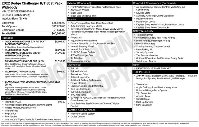 Used 2022 Dodge Challenger R/T Scat Pack image 37