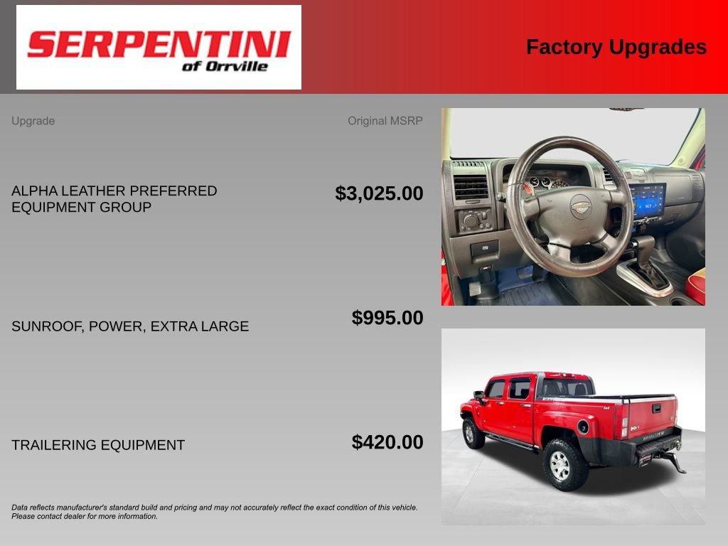 Used 2009 HUMMER H3T Alpha AWD/4WD image 6