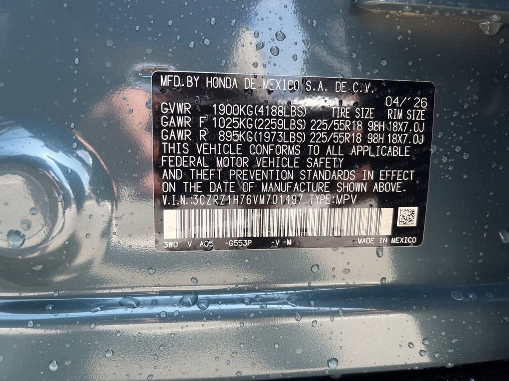 New 2027 Honda HR-V EX-L image 5