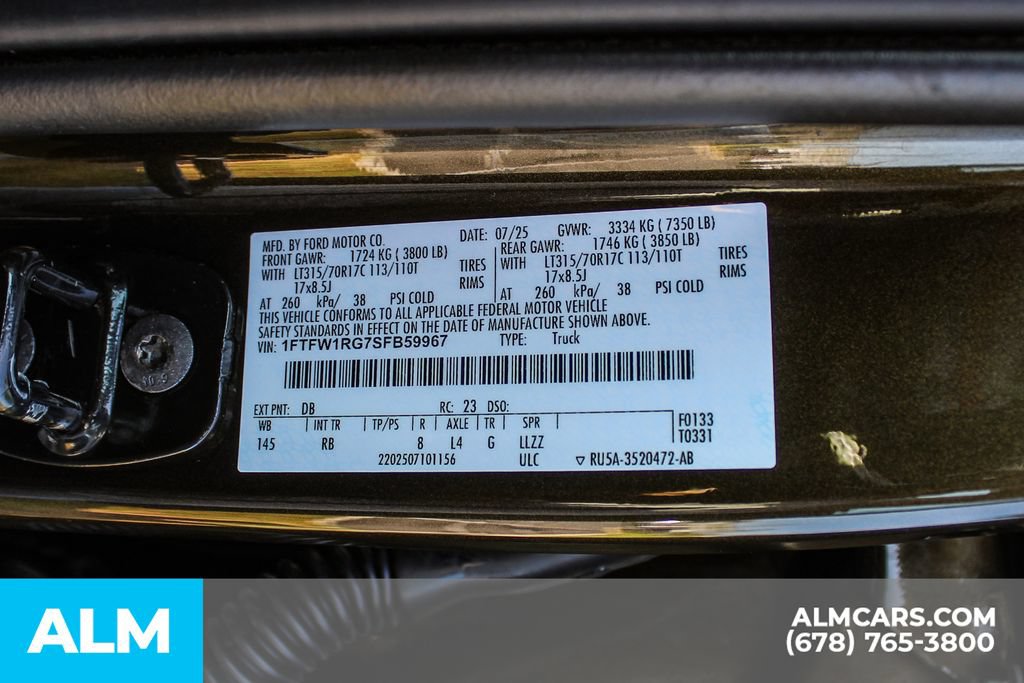 Used 2025 Ford F150 Raptor AWD/4WD image 42