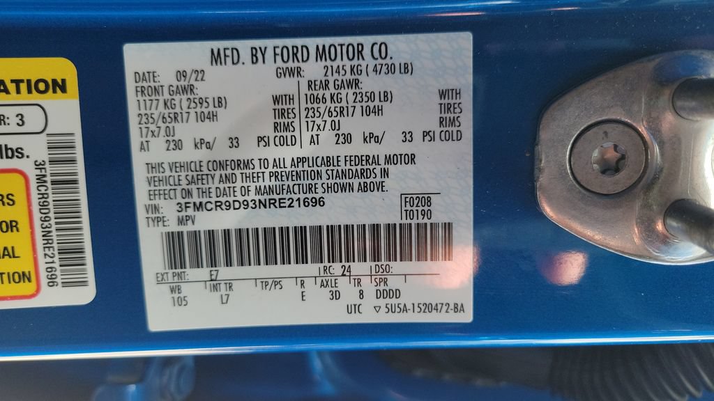 Used 2022 Ford Bronco Sport Badlands AWD/4WD image 24