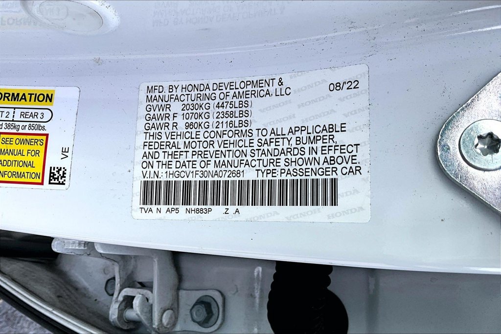 Used 2022 Honda Accord Sport image 3