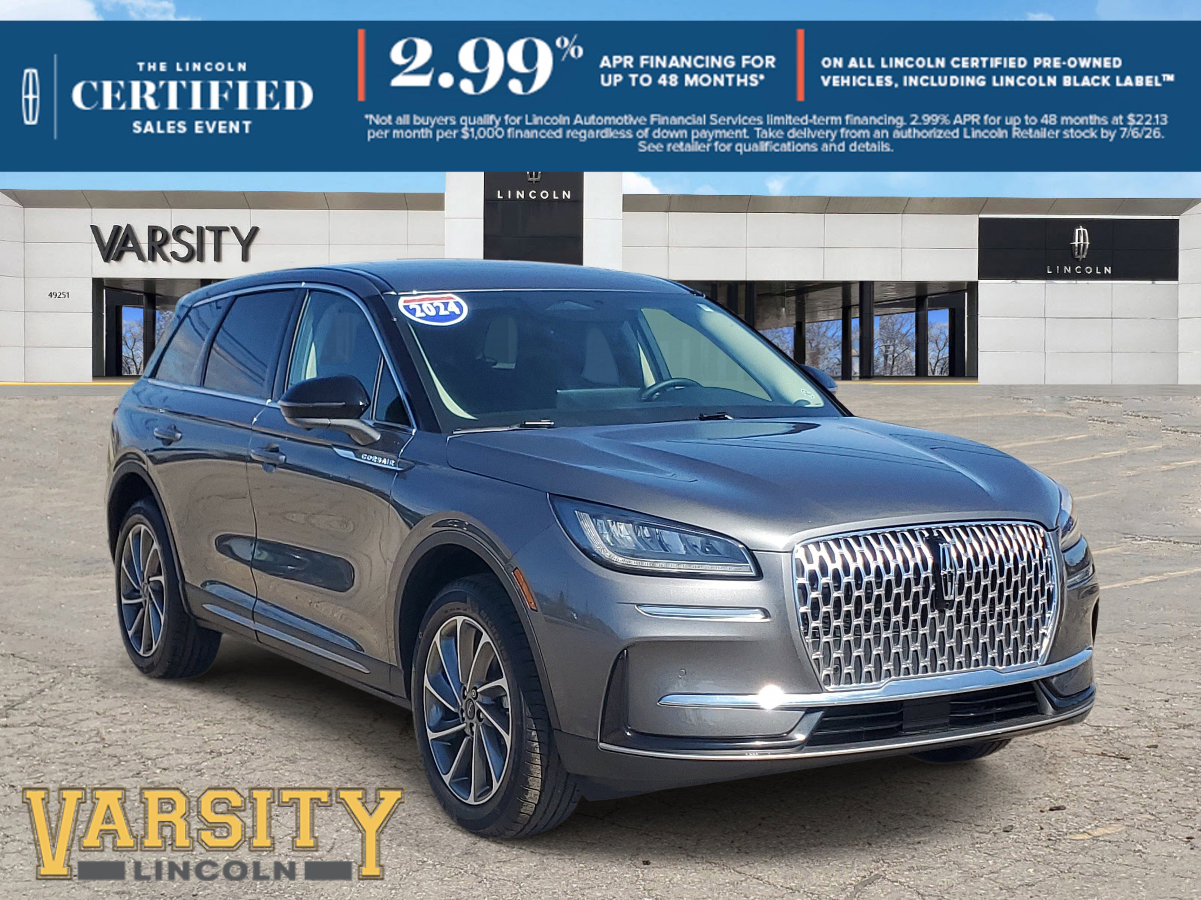 Certified 2024 Lincoln Corsair AWD w/ Equipment Group 101A