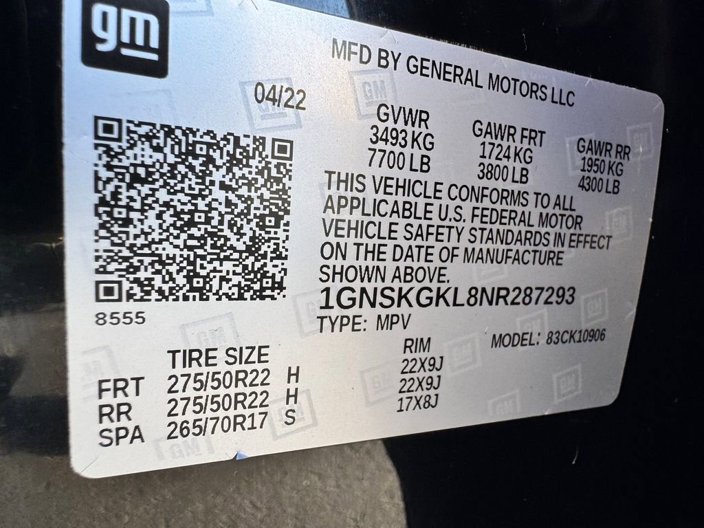 Used 2022 Chevrolet Suburban High Country AWD/4WD image 37