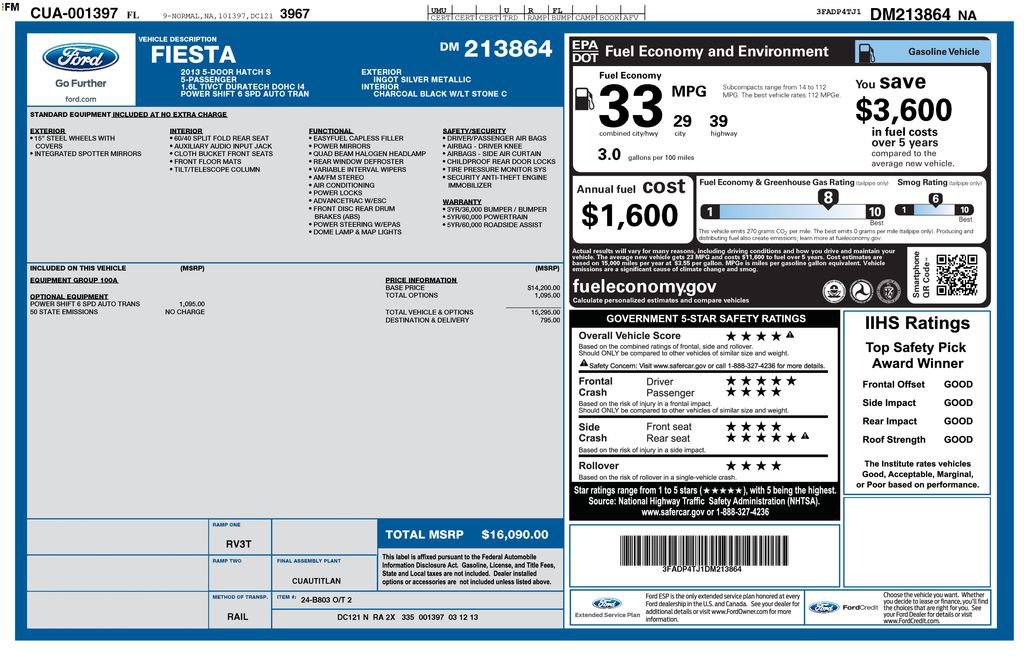 Used 2013 Ford Fiesta S image 5